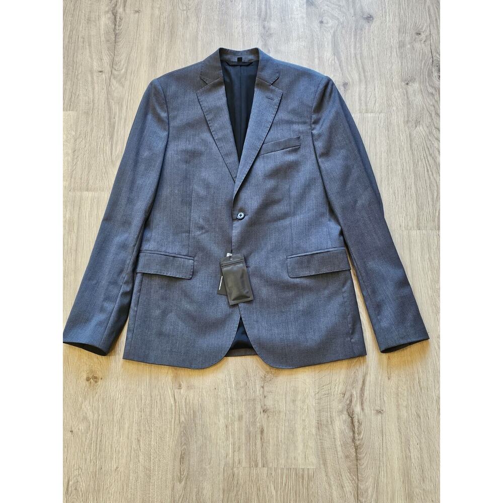 J. LINDEBERG Hopper Soft Comfort Wool Grey Blazer Size 38 L New With Tags
